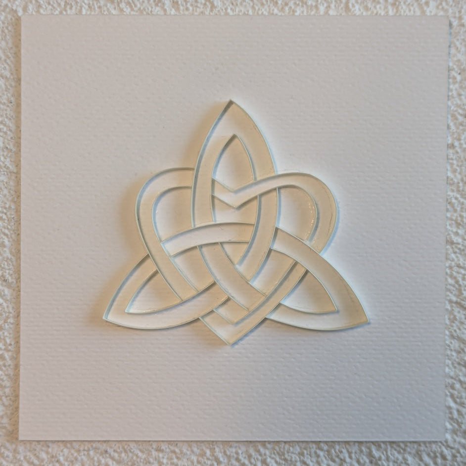 Celtic Heart - 4x4 Wall Art (white)