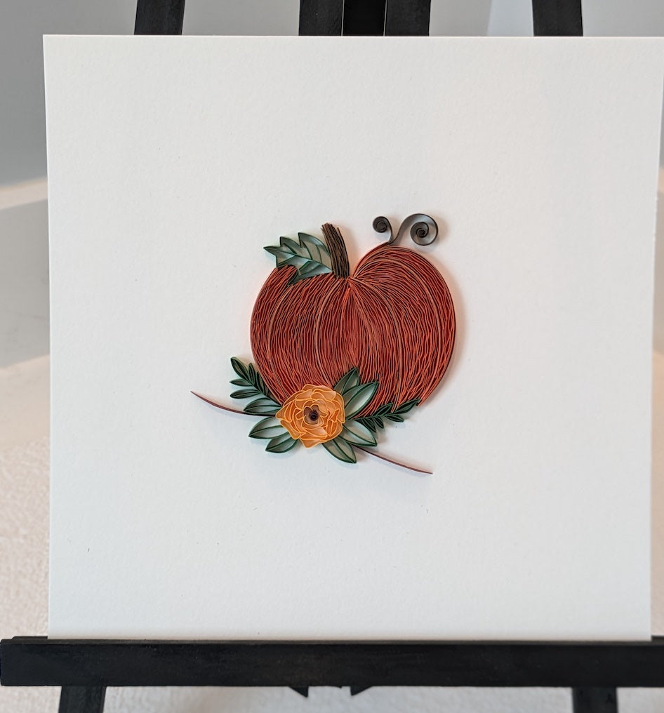 Fall Pumpkin - 8x8 inch Wall Art