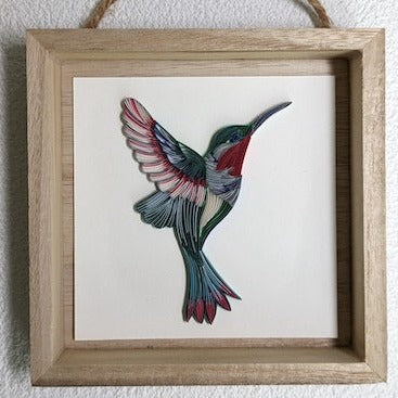 Hummingbird - Wildlife Series - 5x5 Wall Art