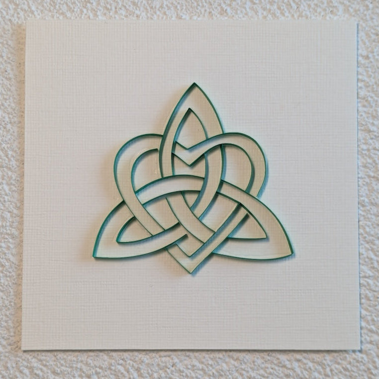 Celtic Heart - 4x4 Wall Art (green)