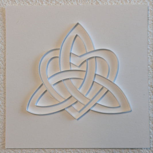 Celtic Heart - 4x4 Wall Art (off white)