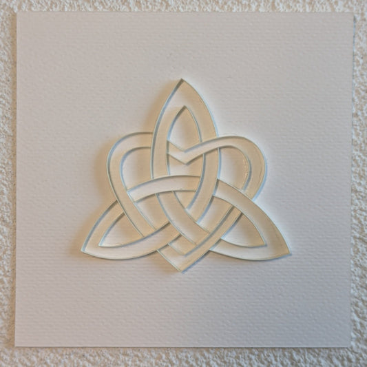 Celtic Heart - 4x4 Wall Art (white)