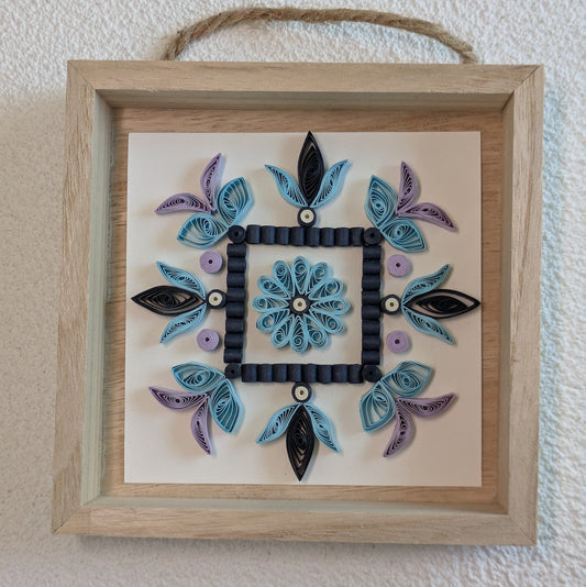 Blue Mosaic Tile - 4x4 Wall Art