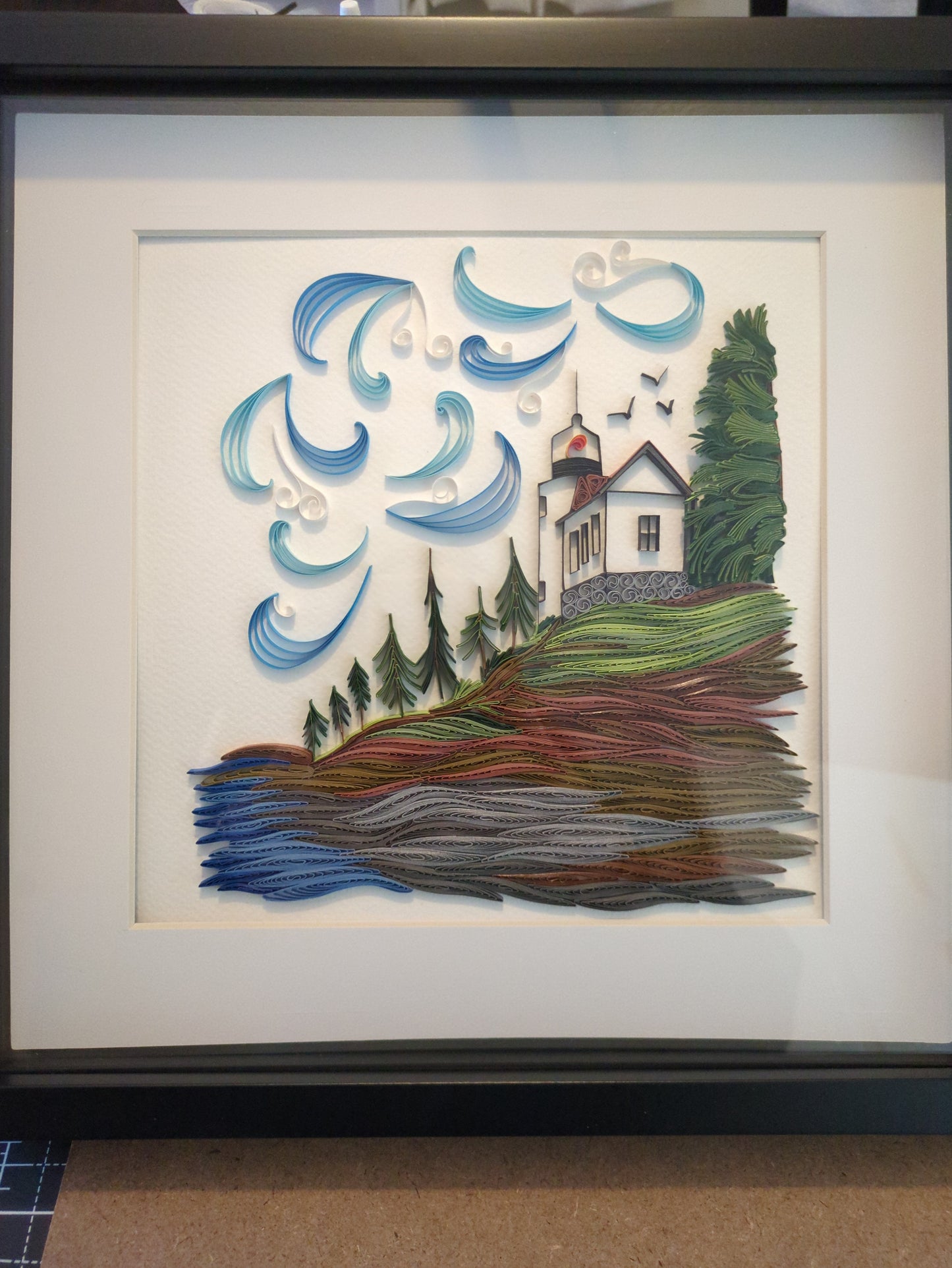 Bass Harbor Light - 12x12 inch wall art