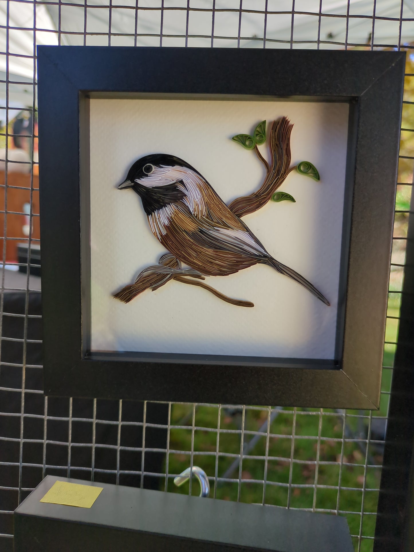 Black capped chickadee - 5x5 Wall Art